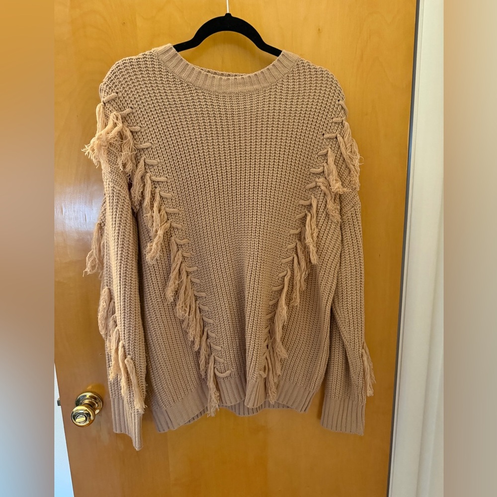 ANDTHEWHY Light Pink Knit Sweater